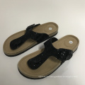 Glitter flip flops slipper women cork sole sandal